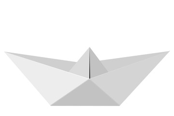 Paper Boat, at White Background