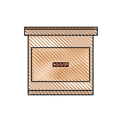 cabinet table furniture image vector illustration eps 10