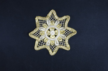 Octagonal Christian star - gold, silver