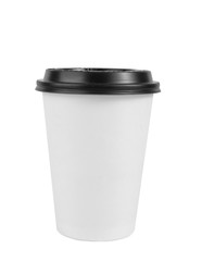 Coffee in a disposable glass