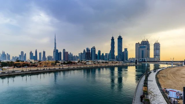 Dubai Water Canal Timelapse