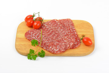 thin slices of salami