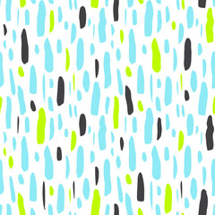 Brush Stroke Hipster Seamless Pattern