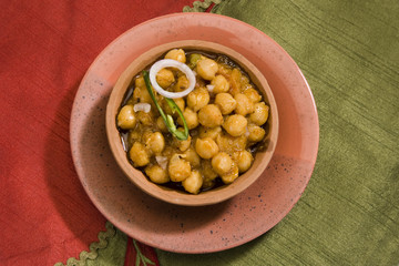 Chana Masala or Spicy Chickpeas