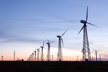 windmill electric power turbines