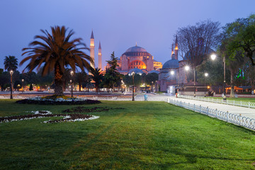 Fototapeta na wymiar St. Sophia (Hagia Sophia) church