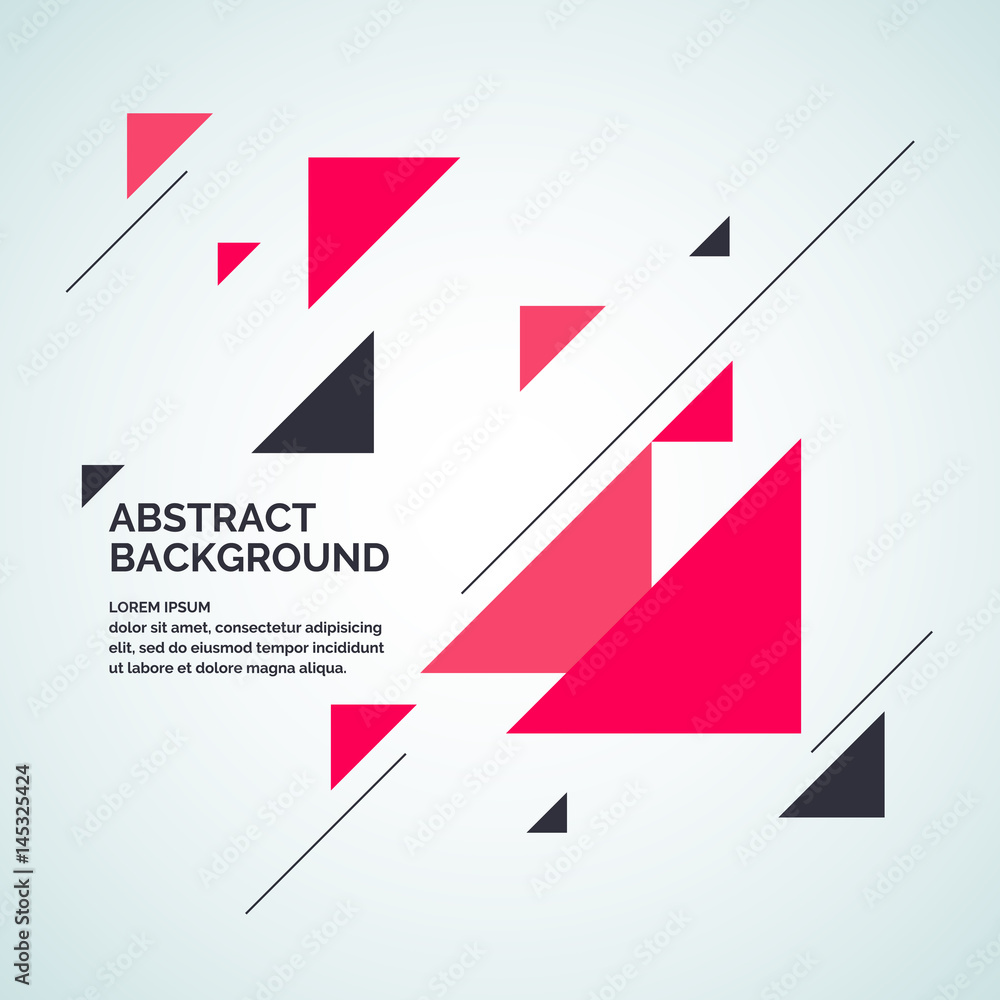 Aufkleber abstract geometric background with triangles