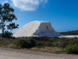 Salt mountain in the Algarve