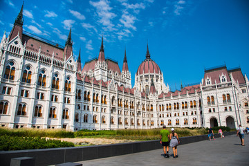 Obraz premium Hungarian Parliament Building in Budapest.