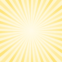 Abstract background. Light Yellow rays background. Vector 
