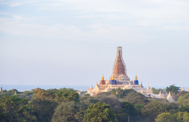 Earthquake affected to temple in Bagan Myanmar, to be renovate