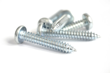 Screws on white