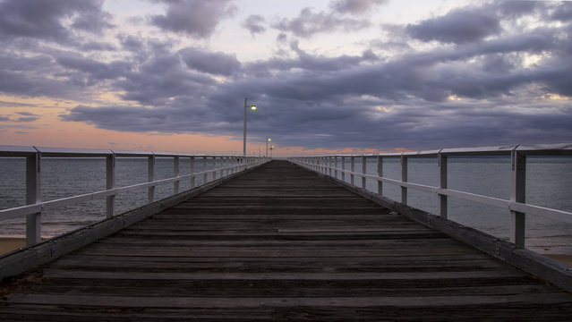 Hervey Bay Australia - Sunrise at Urangan Pier