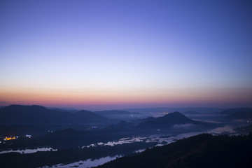 Landscape morning sunrise