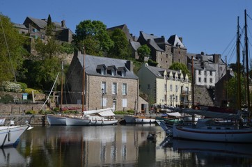 Fototapeta na wymiar Port de La Roche Bernard, Morbihan, Bretagne, France