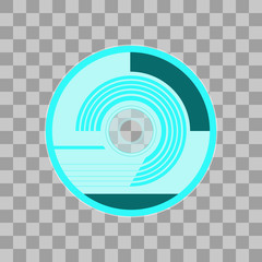 vector illustration of CD or DVD. CD or DVD for your content.