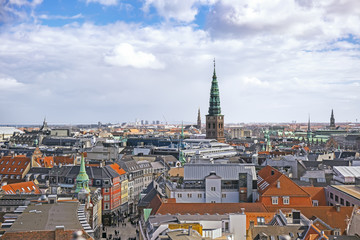 Fototapeta na wymiar Panorama of Copenhagen, Denmark
