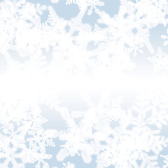 Naklejka na ściany i meble Ornamental Snowflakes Background