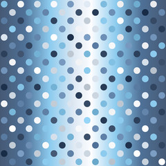 Polka dot pattern. Seamless vector gradient background