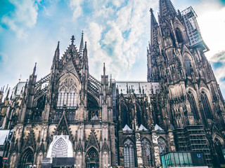 Cologne Cathedral and blue sky