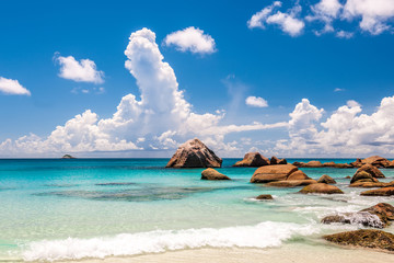 Beautiful beach at Seychelles