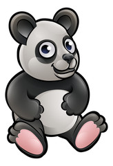 Obraz premium Panda Safari Animals Cartoon Character