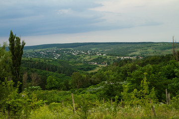 Fototapeta na wymiar Landscape of Moldova, summer landscape