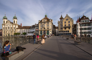 Obraz premium Old town of Lucerne, Switzerland