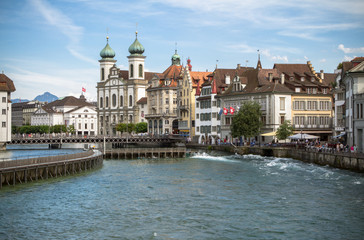 Naklejka premium Old town of Lucerne, Switzerland