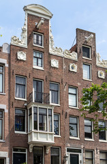 Traditional old buildings in Amsterdam