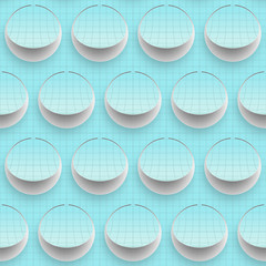 Abstract seamless background on paper cutting art.