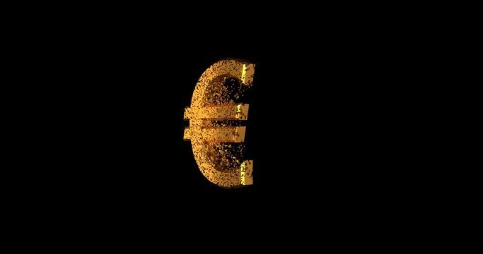 Abstract background with animated exchange of international currency symbols set.  Computer-rendered loopable video coud be used for intro, transition, downloading or uploading data.