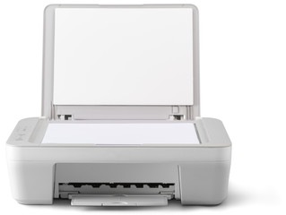 Printer isolated on white background