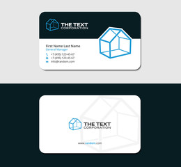 modern business card design template for realtor