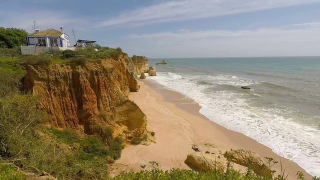praia de rocha beach atportugals algarve coast