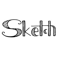 Sketch hand drawn phrase. Freehand drawn. Modern brush calligraphy. Isolated on white background.