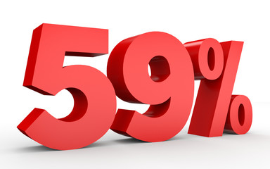 Fifty nine percent off. Discount 59 %.
