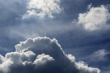 Backlit Cumulus Clouds