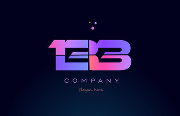 133 pink magenta purple number digit numeral logo icon vector