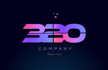 320 pink magenta purple number digit numeral logo icon vector