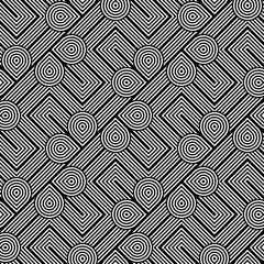 Design seamless monochrome geometric pattern