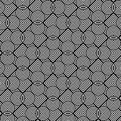 Design seamless monochrome geometric pattern