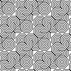 Design seamless monochrome geometric pattern