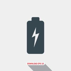 Battery icon, vector
