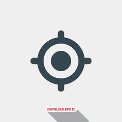 Target icon, vector