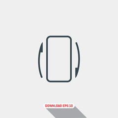 Screen rotation icon, vector