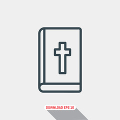 Bible icon, vector