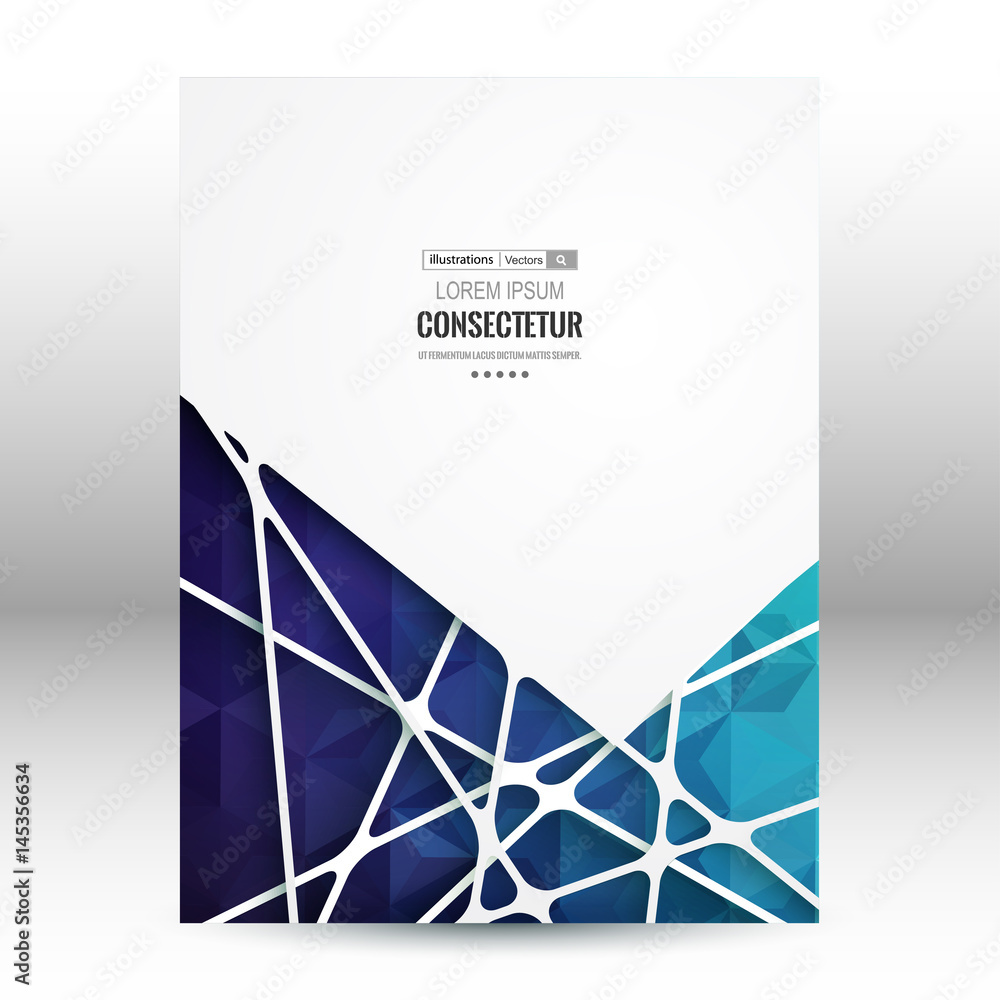 Fototapete abstract geometric background with polygons. info graphics composition with geometric shapes.