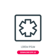 Obraz premium Medicine icon, vector