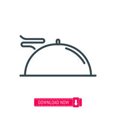 Salver icon, vector